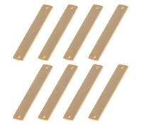 WRITWAA Pendant Connectors Mirror Polished Rectangular 8pcs Stainless Steel Double Hole Extraordinary Shine, Versatile for Bracelets and Necklaces, for Special Events and Daily Wear for