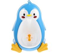 WRITWAA Penguin Adjustable Large Boys Toddler Urinal with Capacity for Blue Abs Material, Wall Hanging Design Height, Powerful Suction Cups and Potty Training for Bathroom Home