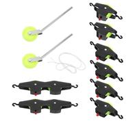 WRITWAA Physics Experiment Pulley Block and Tackle System Sheaves for Mechanical Advantage Demo Student Lab Activity Pulleys Plate Mount for Middle School Science Kit Experiments