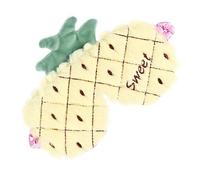 WRITWAA Pineapple Sleep Eye Cover Plush Mask for Boys and Girls Travel Breathable Blackout for Eyes