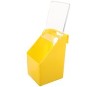 WRITWAA Plastic Hanging Pigeon Feeder Large Capacity and Lid, Multifunctional Bird Feeding Tray Suitable for Pet Birds, Convenient to Clean, for Hanging the Cage in Pet Shops