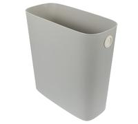 WRITWAA Plastic Kitchen Trash Can with No Lid, Reusable and Safe Pp Material Waste Basket for Office and Other Room, Modern and Simple Design Compact Garbage Bucket