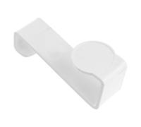 WRITWAA Plastic Toilet Seat Hooks Z Shaped Hanging Hooks for Home Organizing White Plastic Material Space Saving Design Hangs Over Door Suitable for Small Space and Back the Door