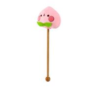 WRITWAA Plush Cartoon Massage Hammer Massager Ease Muscle Tension Easy to Carry Travel Home Use with Peach Fruit Pattern Design Pink Colour Suitable for Office Guys Elder