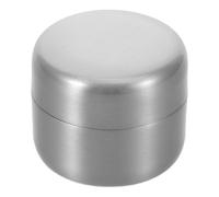 WRITWAA Pocket-Sized Stainless Steel Pill Organizer Waterproof Round Metal Medicine Storage Jar Compact Airtight Container for Travel and Daily Use