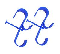 WRITWAA Pool Skimmer Fence Hooks 2pcs Plastic Hook Bracket for Telescoping Leaf Rake Net Brush Vacuum Hose Swimming Accessories Debris Resistance for Pool and Bathroom