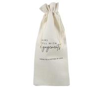 WRITWAA Portable Drawstring Wine Bottle Pouch for Red Wine and Fabric Material with Unique and Eye-catching Print Design Practical Bag Suitable for Personal Use and Packaging
