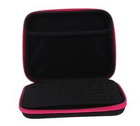 WRITWAA Portable Essential Oil Carrying Case Storage Holder for Bottles for Essential Oils Nail Polish Design Mesh Pocket for Items Compact and Practical