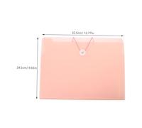 WRITWAA Portable File Organizer Folder with Compartments Expandable Document Holder for Office and Student Use Stylish Pink Storage Folder for Papers Bills and Important Files