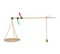 WRITWAA Portable Handheld Copper Scale Small Medicinal Materials Scale for Kitchen Herbs and Dried Fruits with Elegant Design for First Birthday Occasion