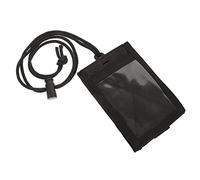 WRITWAA Portable Id Badge Holder with Oxford Cloth Material and Wear-Resistant Design, Black Id Card Cover for Credit and Membership Cards, Suitable for Students and Can Be Easily Put in A