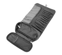 WRITWAA Portable Makeup Brush Bag Rolling Wrap Bag for Travel Made of Material for Cosmetic Storage Case Use As Makeup Organiser in Bathroom Go