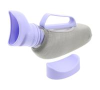 WRITWAA Portable Raised Splash Guard and Ergonomic Curved Opening Female Urinal with 40oz Capacity, Lightweight Plastic and Silicone Design Featuring for Bedridden Women for Home Care