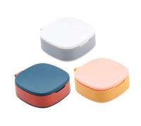 WRITWAA Portable Sealing Pill Box Mini Medicine Containers with Compartments Resistant Travel Organizer Cases for Outdoor Use