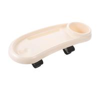 WRITWAA Portable Stroller Snack Tray Attachment Storage Holder Detachable Plastic Tray for Outdoor Travel and Stroller Travel Safe for Little Hands