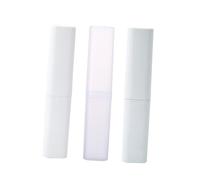 WRITWAA Portable Toothbrush Case Travel Toothbrush Storage Holder 3Pcs Set Easy to Clean Prevents Brush Deformation Plastic Compact Design for Home and Travel Use