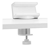 WRITWAA Power Strip Desk Clamp Surge Protector Fixing Tabletop Edge Clip Abs White Retractable 4-6cm Panel 1-5.5cm for Standing Desk and Office
