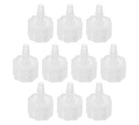 WRITWAA PP Luer Lock Hose Barb Connectors Pack of 10 for Food Machinery with Fluid Flow Optimization in Biochemical Applications