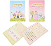 WRITWAA Practice Writing Book for Grooved Copybook Calligraphy Set with Alphabet Math Drawing Handwriting Workbook Preschool Learning Writing Practice