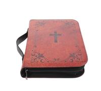WRITWAA Pu Leather Bible Cover with Professional Fit and Convenient Portability, Vintage Style Book Bag for Church and Study Groups, Classic Brown Prayer Book Protector with Historical