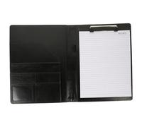 WRITWAA PU Multi-Function Business Folder with Clip for Documents and Notes Professional Writing Board Clipboard for Office Proposals and Contract Management Japanese Style Brown with