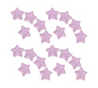 WRITWAA Push Pins Organise Photos, Notes, and Reminders Five-pointed Star Purple Glitter 20pcs Decorative Resin and Metal Thumbtacks with Sparkling Finish for Office and Cork Board
