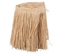 WRITWAA Raffia Fringe Trim Handwoven Beige 110.00X18.00X1.20cm