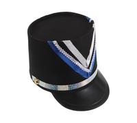 WRITWAA Railroad Conductor Hat for Adults, Black Cloth and Plastic Train Engineer Cap with Breathability and Enhanced Visibility, Authentic Railway Style for Cosplay and Parade