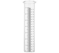 WRITWAA Rain Gauge Tube Simple Application Scale in 2 Pcs High Borosilicate Glass and Accurate Rain Measurement Agriculture and Climate Research