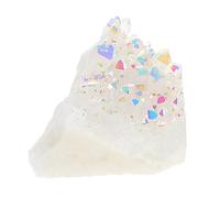 WRITWAA Raw Chakra Quartz Crystal Cluster for Energy Balance and Relaxation Natural Irregular Gemstone Teaching Specimen for Office Decoration and Spiritual Meditation