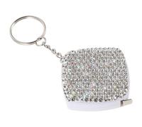 WRITWAA Retractable Fabric Measuring Tape with Rhinestone Cover, 60 Inch Double Scale Tailoring Tape Measure for Garment Tailoring and Professional Clothing Measuring, Stylish Square