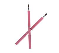 WRITWAA Retractable Lip Brush Handy Makeup Tool with Nylon Fiber Bristles and Metal Tube for Precision Application for Travel and Daily Use Pink