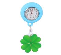WRITWAA Retractable Watch Simple Design Nurse Hanging Pocket Watch Telescopic Clip Sturdy Quartz Lapel Accessories for Nurses Doctors