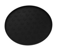 WRITWAA Reusable Dog Feeding Pad 10.5 Inch Round Waterproof Silicone Mat with Raised Borders for Puppy and Cat Meal Stations