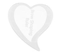 WRITWAA Reusable Eyebrow Stencil for Shaping with Heart Shaped Plastic Design, User Friendly Makeup Drawing Guide Ruler for Accurate Eyebrow Styling, for Travel and Daily Use