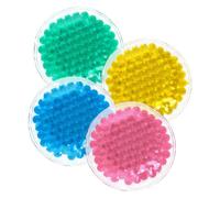 WRITWAA Reusable Gel Ice Packs 4pcs Mini round Cold Compress for Eyes, Face, Back with Hot and Cold Therapy, for Injuries and Daily Beauty Care