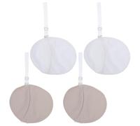 WRITWAA Reusable Underarm Sweat Pads Washable Polyester with Shoulder Strap 2 Pairs Armpit Sweat Protectors Comfortable Health Protection for Women and Men for Daily Use