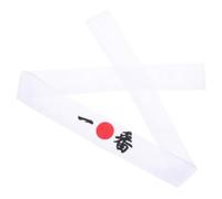 WRITWAA Reusable White Cotton Karate Headband for Women, Suitable for Different Head Sizes, Breathable and Safe, for Exercises and Doing Sports, Japanese Style Chef Accessory
