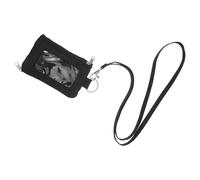 WRITWAA RFID Blocking Keychain Wallet Neck Lanyard Wallet Minimalist Oxford Cloth Organizer for Students Men Travel 4.7x3x0.6in Compact Black