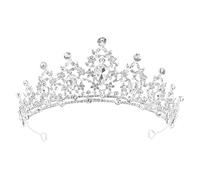 WRITWAA Rhinestone Crystal Bride Tiara Wedding Crown Headpiece for Elegant Headdress for Weddings Parties and Photoshoots Stylish Ab