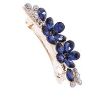 WRITWAA Rhinestone Sparkly Hair Barrette for Women Elegant Flower Hair Accessories for Weddings and Bachelorette Parties