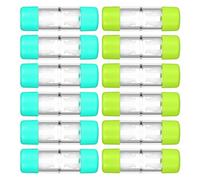 WRITWAA Rigid Gas Permeable Lens Case 12pcs with Separated Compartments Hard Lens Storage Box Featuring Enhanced and Travel-Friendly Design for Business Trips