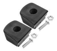 WRITWAA Roller Skate Toe Stops Brake Pads Safety Upgrade 2pcs and Black Rubber Material with Quick Install Mechanism Replacement for Inline and Quad Skates for Beginners and Professionals