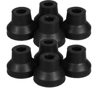 WRITWAA Rubber Cane Tips Replacement Non-Slip Rubber End Caps 8pcs with Easy Slip-on Installation, Improving Alignment for Walking Canes and Walkers Suitable for Indoor and Outdoor Use