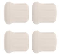 WRITWAA Rubber Feet Pads Non-Slip 4Pcs White 1.65 Inch for Commode Seat Bath Chair Leg Caps Enhancing Stability on Wet Bathroom Floors