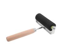 WRITWAA Rubber Roller Convenient Ink Rubbing for Printmaking with Ergonomic Handle and Adheres Ink Black Colour with Iron Frame for Printmaking and Art Crafts Projects