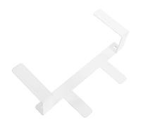 WRITWAA Scale Holder Easy and Digital for Wall-mounted, Carbon Steel Construction with White Minimalist Storage Rack Body Fat Scales for Compact Bathrooms beside Cabinet