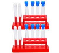 WRITWAA Science Test Tubes Kit 12 Reusable 15X100Mm Tubes 12 Random Color Caps Educational Chemistry Experiments Sample Testing Random Color