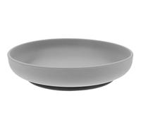 WRITWAA Senior Suction Feeding Plate Spill Proof Silicone Scoop Dish Elderly Self Feeding Disabled Stroke Recovery One Hand Care Nursing Tableware 7. 86 Inch Dark Gray