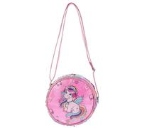 WRITWAA Sequin Waist Bag for Glitter Rainbow Hip Pack with Moderate Storage Capacity Decorative Coin Pouch for Cards and Keys Stylish Crossbody Shoulder Bag for Shopping and